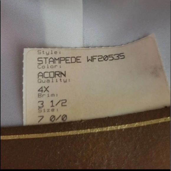 Stetson Stampede Biege 4XBeaver Perfect Condition Beautiful WellMade CowBoy Hat main image 10